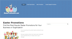 Desktop Screenshot of easterpromotions.com
